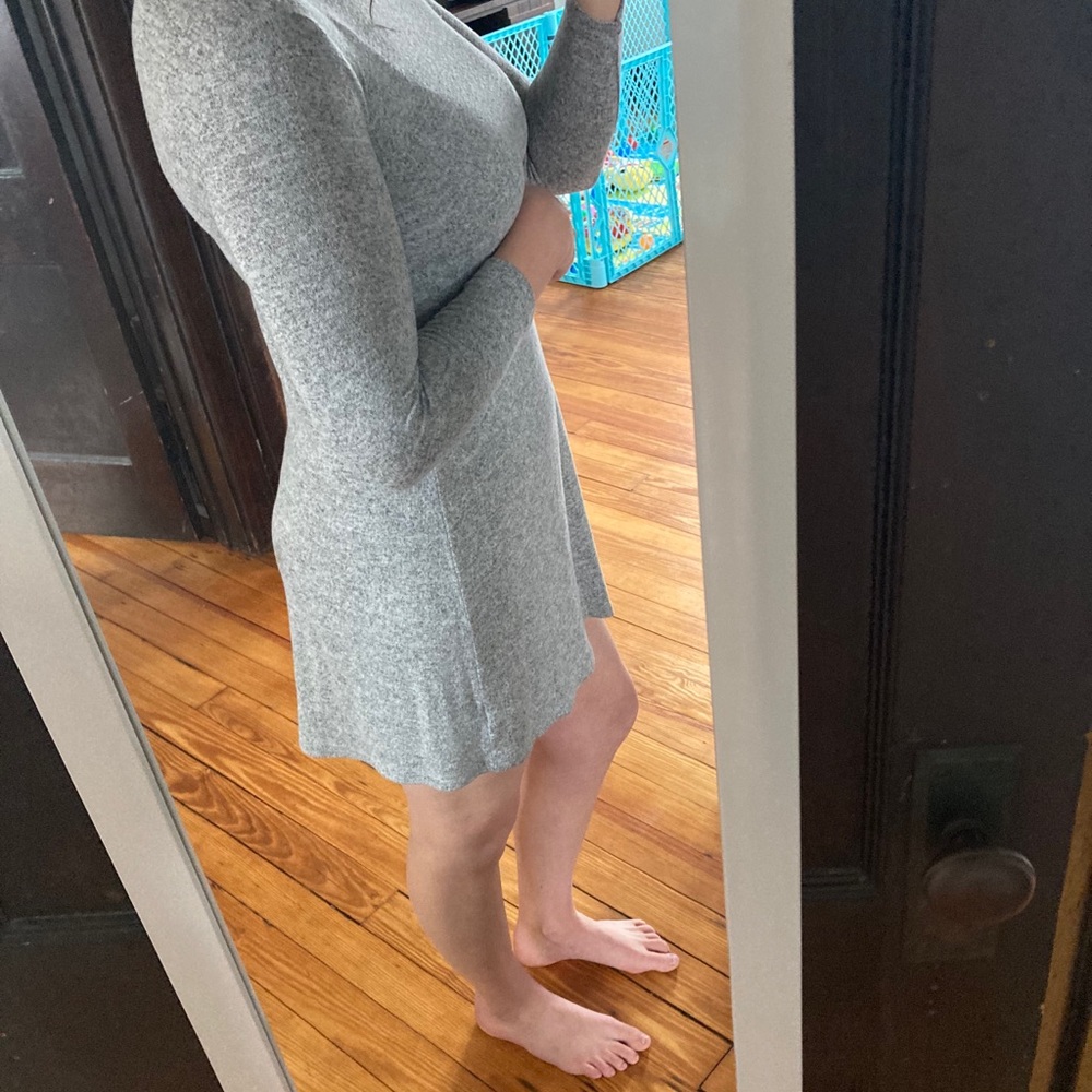 American eagle grey turtleneck sweater dress